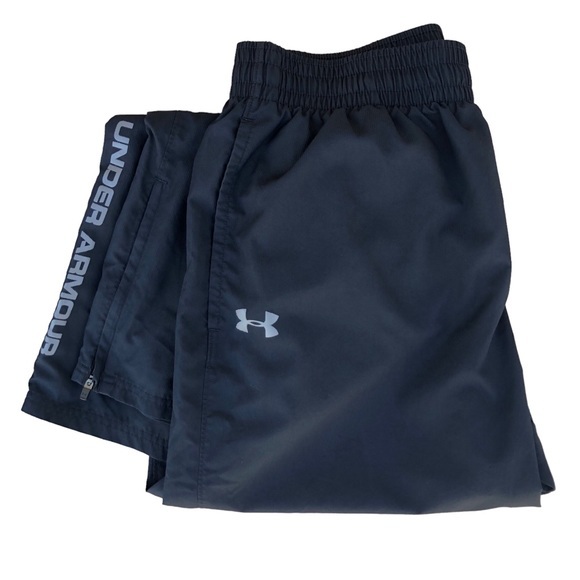 Under Armour Heatgear Loose charcoal Mesh Lined Hem Zippers Sweatpants  XL - Picture 1 of 13